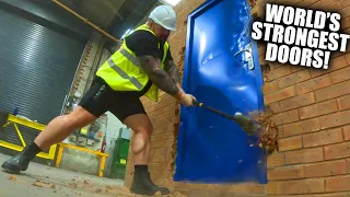 World's Strongest Man VS World's Strongest Door!!! - Eddie Hall