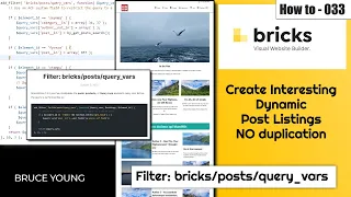 Bricks Builder tutorial - Dynamic post layouts using query_vars filter - flexible - no duplication