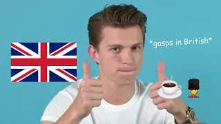 Tom Holland being *VERY* British for 5 minutes and 35 seconds