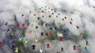 World Wingsuit Formation Record attempts 2018 - 75 to 85 way