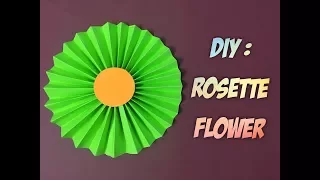 How to Make Paper Rosette Flower Tutorial