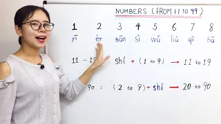 Counting from 11 to 99 in Mandarin Chinese | Beginner Lesson 8 | HSK 1