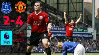 Everton vs Manchester United (2-4) Premier league 2006/2007 full match