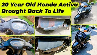 20 Year Old Honda Activa Restored in 12 days | Hindi | AutoSprayPaintLearning