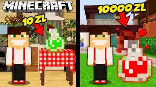 ELIKSIR MIŁOŚCI ZA 10 ZŁ VS ELIKSIR MIŁOŚCI ZA 10000 ZŁ W MINECRAFT! || MINECRAFT PRESTIŻ