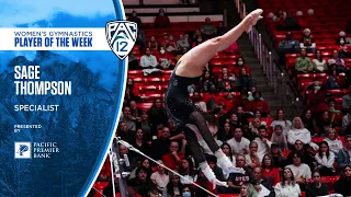 No. 2 Utah's Sage Thompson named Pac-12 Gymnastics Specialist of the Week