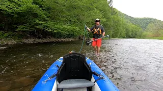 Hang ups & Dragging & Lining...Oh My!  A Shallow Water Pine Creek Gorge Paddling Adventure!