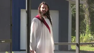 Jesus jumping in the pool - Ross Creation