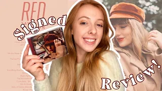 Taylor Swift 'RED Taylors Version' SIGNED CD Unboxing and Review!