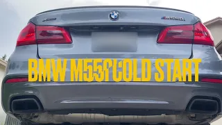 G30 BMW M550i stock cold-start and valved open & closed ‘exhaust’ revs…!!!