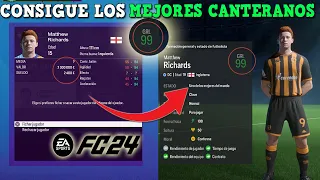 COMO TENER LA MEJOR CANTERA EN EA SPORTS FC 24 MODO CARRERA / COMO USAR LA CANTERA EN FC 24