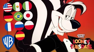 Looney Tuesdays | 'Skunk Funk' Sung in 10 Different Languages! | Looney Tunes | WB Kids