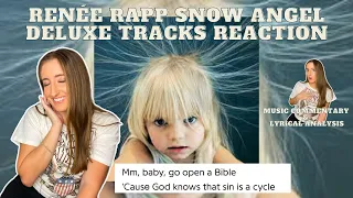 Renée Rapp Snow Angel Deluxe Tracks Reaction! | MY TUMMY HURTS FROM THESE TRACKS🥺 #reneerapp