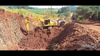 REBAIXE da subida e aproveita o material,com para cascalhar estrada