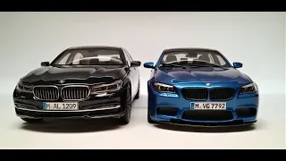 Model Car Diecast Face to Face  Bmw M5 (Paragon) & Bmw 750Li (iscale) 1:18 scale
