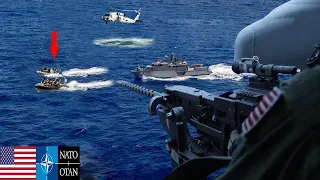 Navy MH-60S Seahawks intercept H0uthi rebel ships in the Red Sea