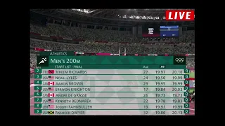 ANDRE DE GRASSE wins men's 200m//Athletics Olympics Tokyo 2021.