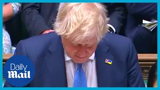 Boris Johnson Partygate fine apology before angry MPs