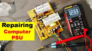 {605} Computer ATX Power Supply Repair / How To Repair Computer PSU, Not Turning ON