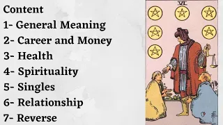 6 of Coins Meaning in Hindi | Interpretation of Six of Pentacles | #tarot  @tarotandoraclespace