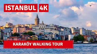 Istanbul Karaköy Neighborhood Walking Tour 7 October 2021|4k UHD 60fps