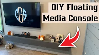 How To Build a Floating Media Console | DIY Woodworking