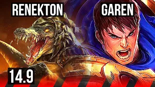 RENEKTON vs GAREN (TOP) | 600+ games | EUW Master | 14.9