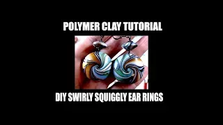 202 DIY Swirly beads ear rings - lentil beads Polymer clay tutorial