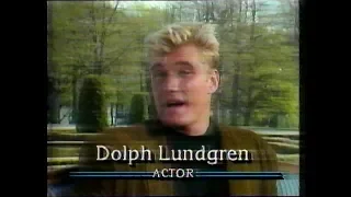 Dolph Lundgren, Ivan Drago in Rocky IV - Good Morning America in Sweden 18 May 1988