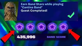 How to EASILY Earn Band Stars while playing Cantina Band in Fortnite locations Quest!