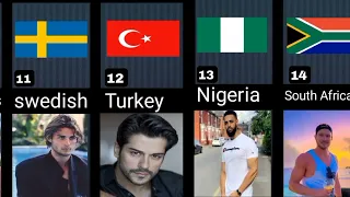 Countries With The Most Handsome Men In The World 2024 | Top 20 countries with most handsome men