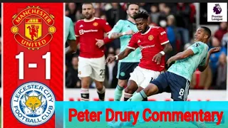 Manchester United vs Leicester City 1-1 Peter Drury Crazy 🤪 Commentary