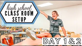 CLASSROOM SETUP DAY 1 & 2 |First Year High School Teacher|