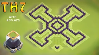 Clash Of Clans (CoC) - TH7 FARMING Base BEST Town Hall 7 Dark Elixir Farming Base  2016