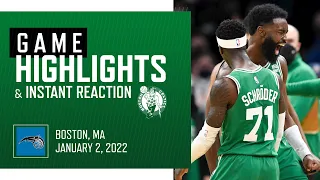 INSTANT REACTION: Boston Celtics vs. Orlando Magic | Full game highlights | 01/02/2022