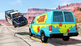 Crazy Police Chases #111 - BeamNG Drive Crashes