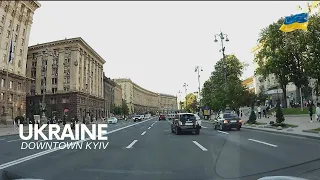 Just Driving POV. Downtown Kiev, Ukraine May 2023 | No Talking, No Music|