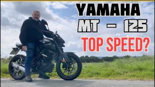 Yamaha MT-125 review. Top speed test!