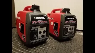 Unboxing 2 Honda EU2200i Generator Showcase & Demonstration & Companion