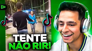 CORINGA REAGINDO AOS MELHORES VIDEOS DE COMÉDIA TENTE NÃO RIR #147