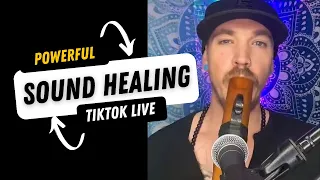 Powerful Reiki Infused Flute Sound Healing - Zach The Reiki Guy TikTok Live Replay-Meditation Music