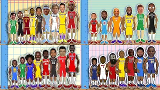 The best NBA player at every height: ALL POSITIONS! (NBA Height Comparison Animation)