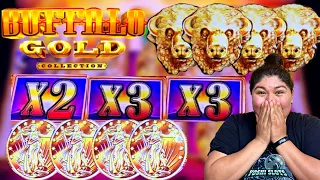 😱😱TRIPLE SUNSETS!!! BIG WIN!!! 😱😱 On Buffalo Gold Collection