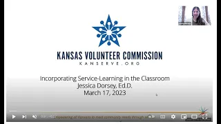 Civic Engagement Webinar - March 2023 - "Incorporating Service-Learning in the Classroom"
