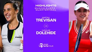 Caroline Dolehide vs. Martina Trevisan | 2023 Guadalajara Quarterfinals | WTA Match Highlights