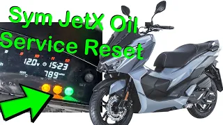 Sym Jet X Check Oil Light Reset / Sym Service Light Reset