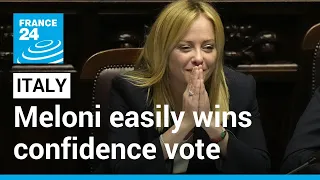 Italian PM Giorgia Meloni easily wins confidence vote in parliament • FRANCE 24 English