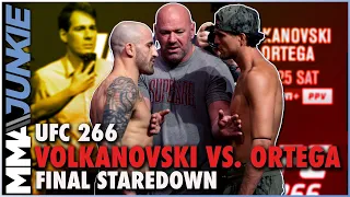 Brian Ortega says 'f*ck the belt,' wants Alexander Volkanovski's head | UFC 266 faceoff