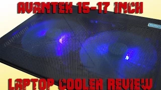 REVIEW! - AVANTEK 15-17'' Laptop Notebook Cooling Pad Chill Mat with Dual 160mm Blue LED Fans