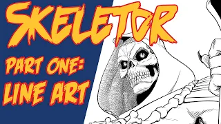 Skeletor 01  Line Art - Part 1 of 4